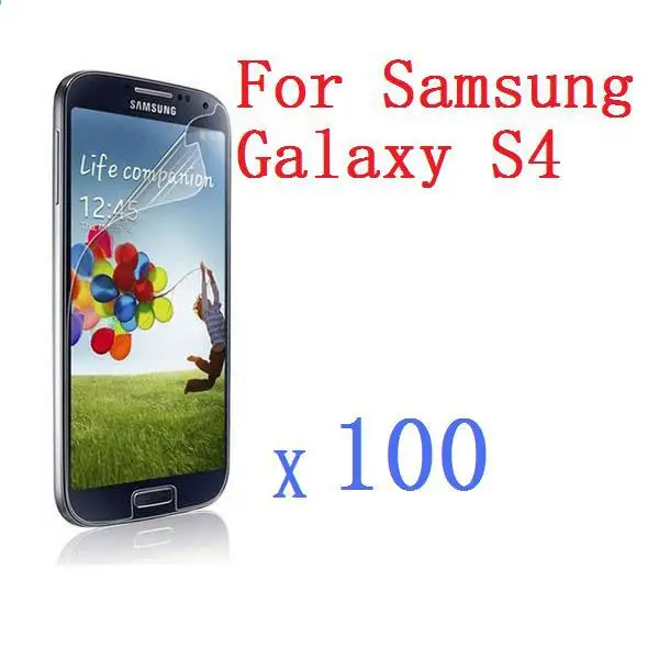 

High Clear LCD Screen Film Protector for Samsung Galaxy S4 IV i9500 + Cleaning Cloth +Wholesale For 100 PCS/Lot