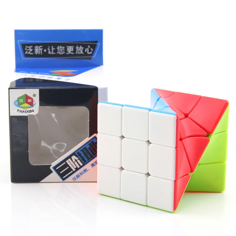 Крутящийся волшебный кубик FanXin 3x3 цветной витой головоломка Игрушка развивающая