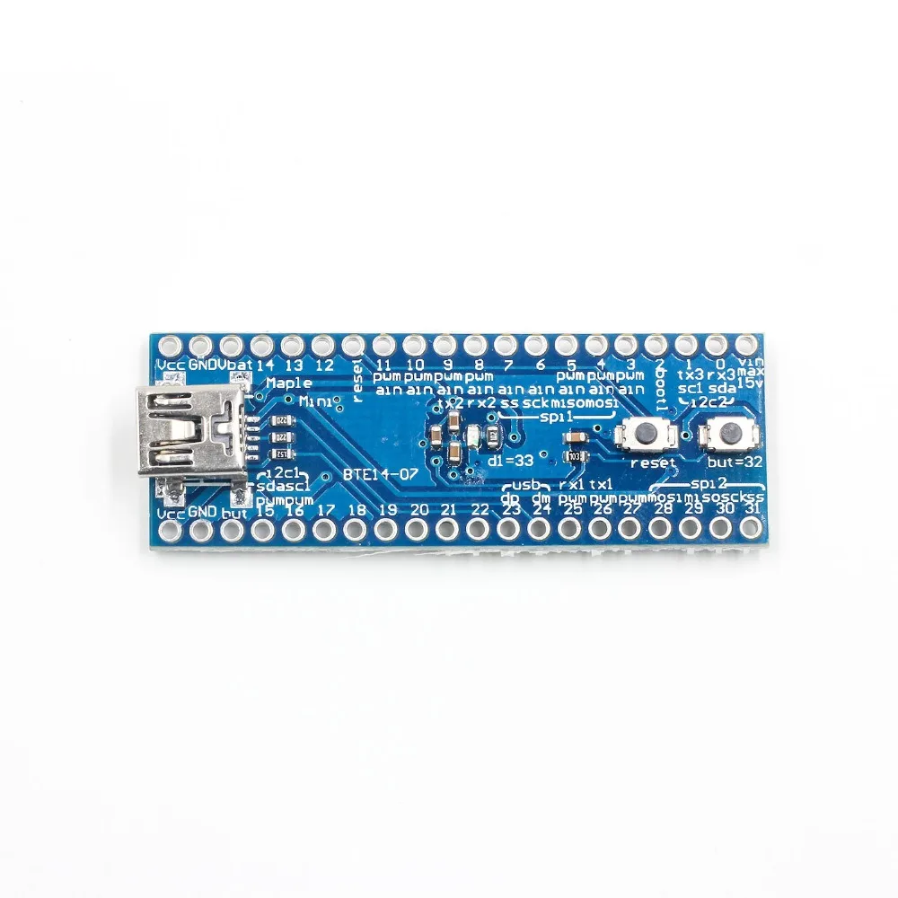 STM32F103CBT6 клен мини ARM STM32 Cortex-M3 плата контроллера Модуль 3,3 В USB цифровой IO ШИМ контакты порт