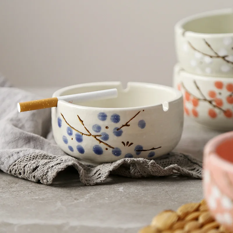 1 шт. 4 вида цветов креативная керамическая пепельница для автомобиля цветочный