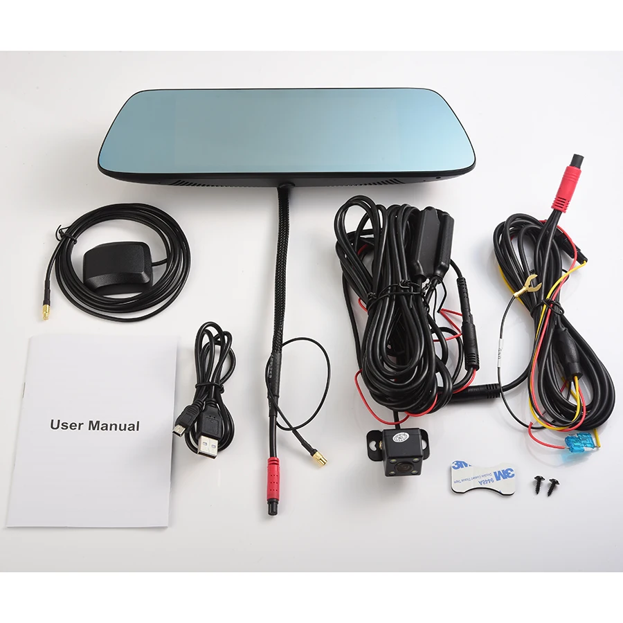 Otstrive 7 дюймов 3G автомобиля GPS навигации Android 5.0 WIFI Bluetooth Двойной объектив dvr заднего