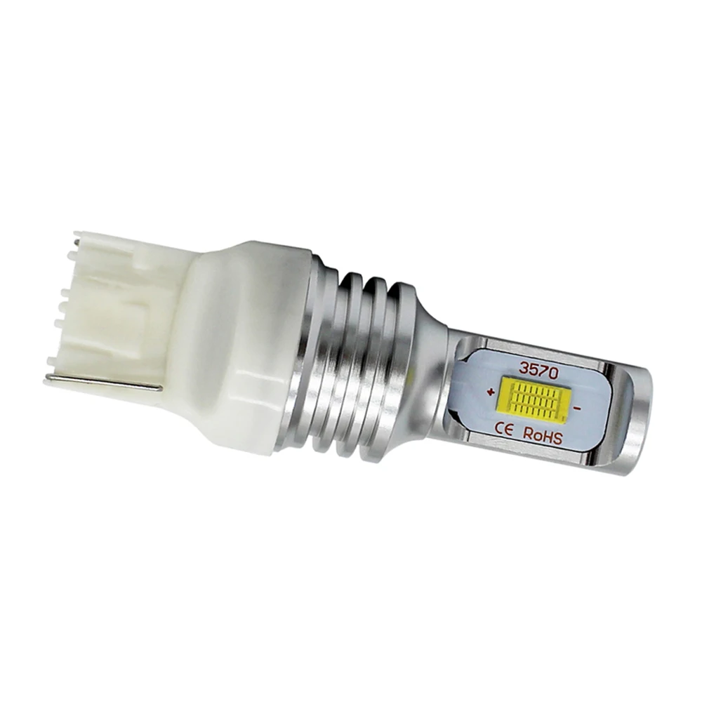 2 шт DC 12 V 24 V 10 W CSP 3570 Canbus лампы 1156 BAU15S 1157 T25 3156 3157 T20 7440 7443 белый янтарь автомобиля DRL поворотов свет лампы