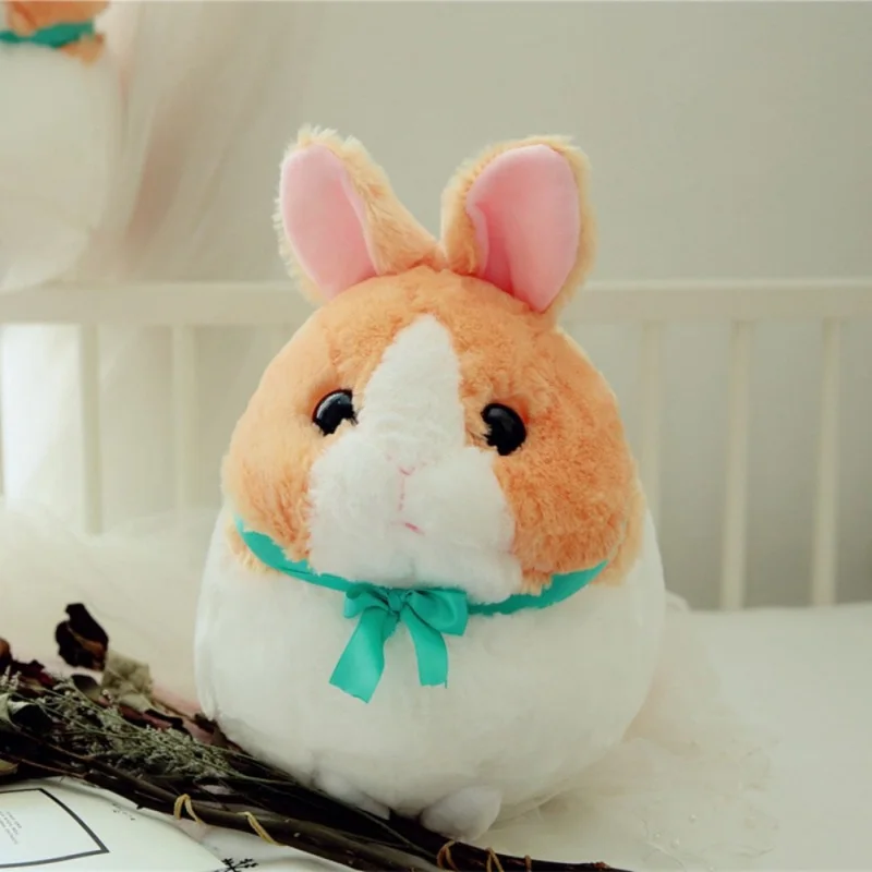 Fashion Cute Baby Toys Round Rabbit Plush Toy Chubby Doll Having Two Colors Suitable For Kids to Play | Игрушки и хобби