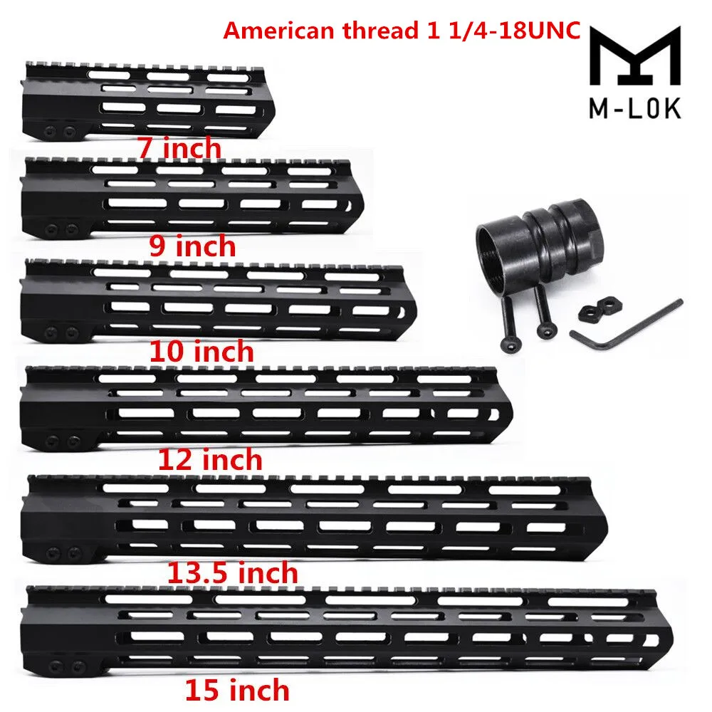 AR15 M Lok Mlok 7 &quot9&quot 10 &quot12&quot 13 5 &quot15&quot тонкий бесплатный поплавок LOK Handguard прицел