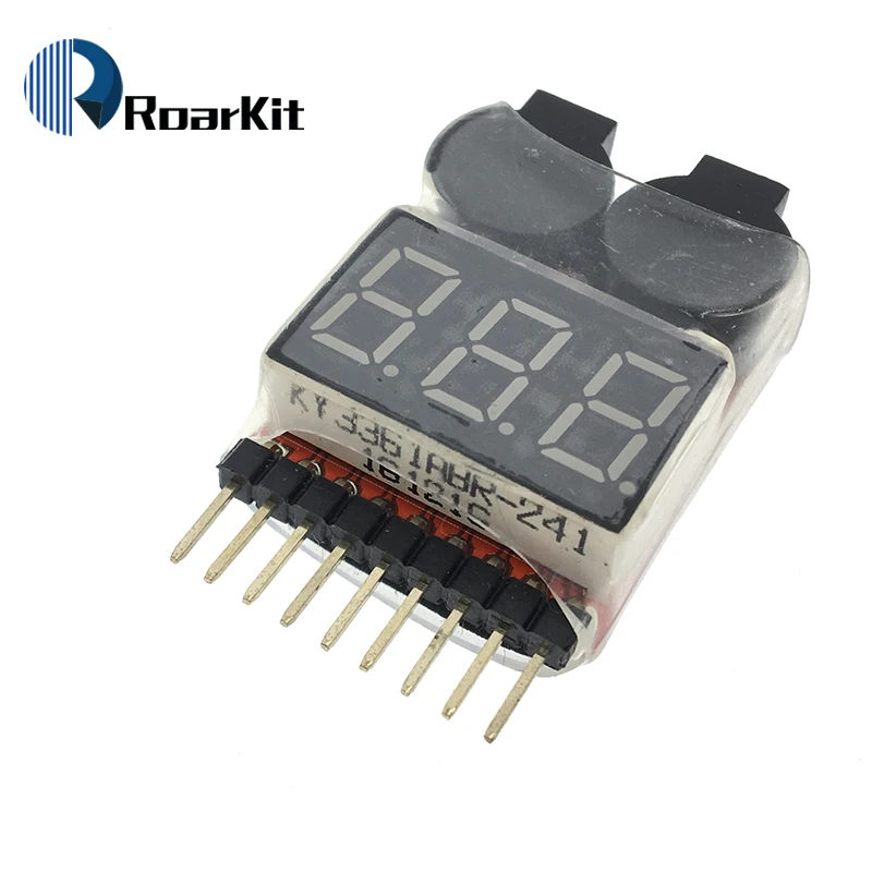 Новый индикатор 1 8S Lipo Li Ion Fe напряжения батареи 2 в тестер низкого зуммер