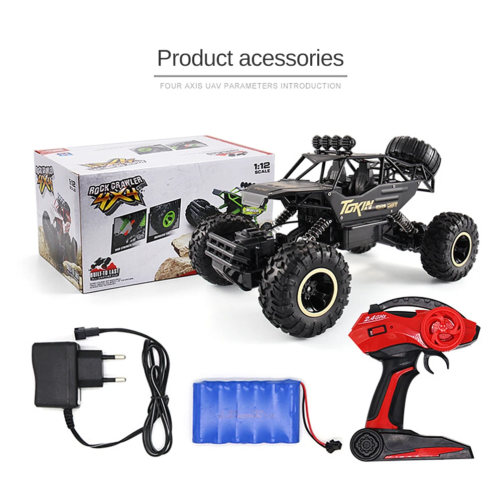 RC автомобиль 1/12 4WD рок сканеры двойные двигатели для вождения автомобиля Bigfoot автомобиль дистанционного управления модель автомобиля игрушки для детей мальчиков
