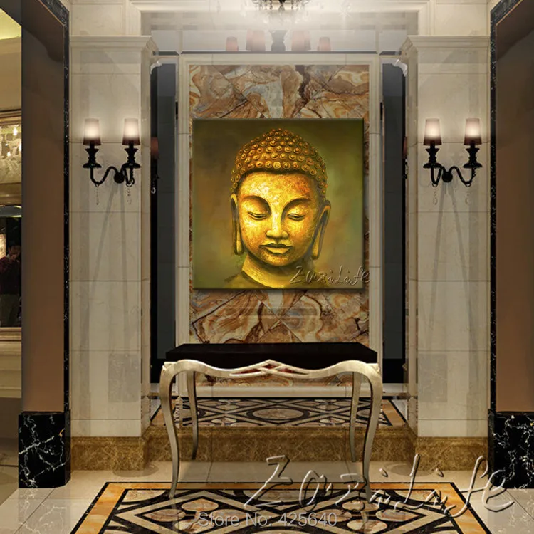 Будда картина Дзен холст стены искусства современный абстрактная живопись
