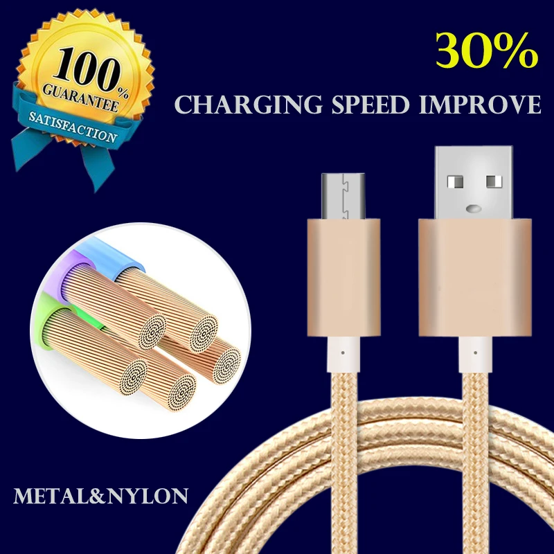 Кабель Micro Usb 2.1A 1 М 1.5 Синхронизации Данных Зарядный Для iphone 6 s Плюс 5S ipadmini Samsung Galaxy