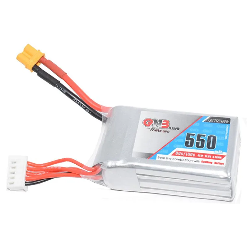 Аккумулятор Gaoneng GNB 14 8 в 550 мАч 80C/160C 4S Lipo с разъемом XT30 для радиоуправляемых