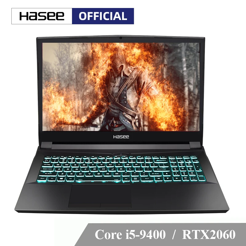 Игровой ноутбук Hasee ZX8-CT5DA Intel Core I5-9400 RTX 2060 8 Гб RAM 512 SSD 15 6 дюйма IPS 72% NTSC Компьютеры и