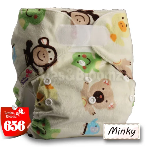 [Littles& Bloomz] Новинка года, детские тканевые подгузники с карманами, многоразовые моющиеся подгузники, водонепроницаемые подгузники, подгузники, один размер - Цвет: 656