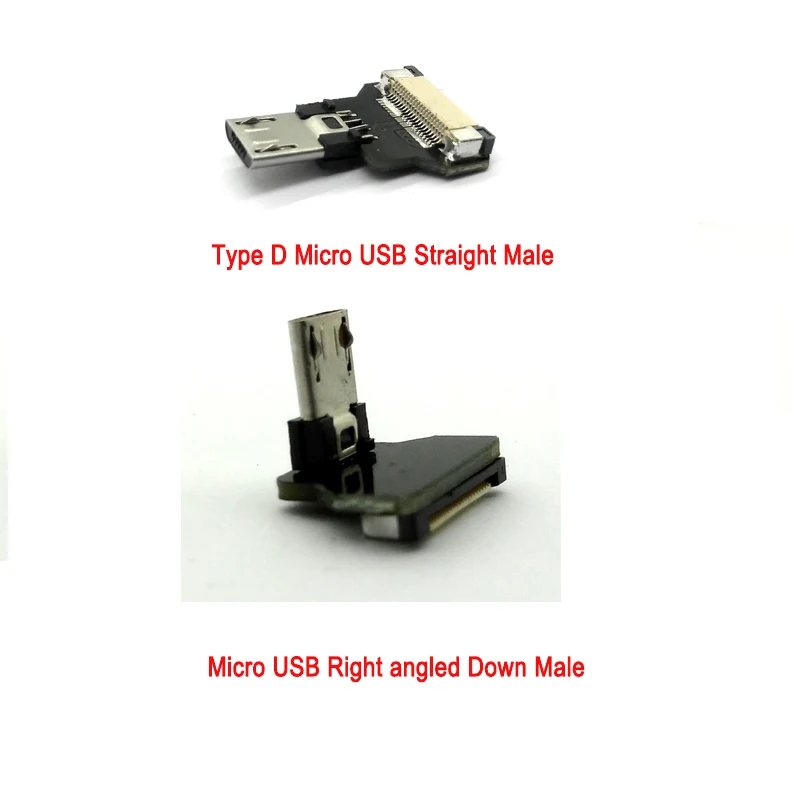 5 см ~ 100 новый гибкий тонкий USB кабель для передачи данных микро вниз Угловой