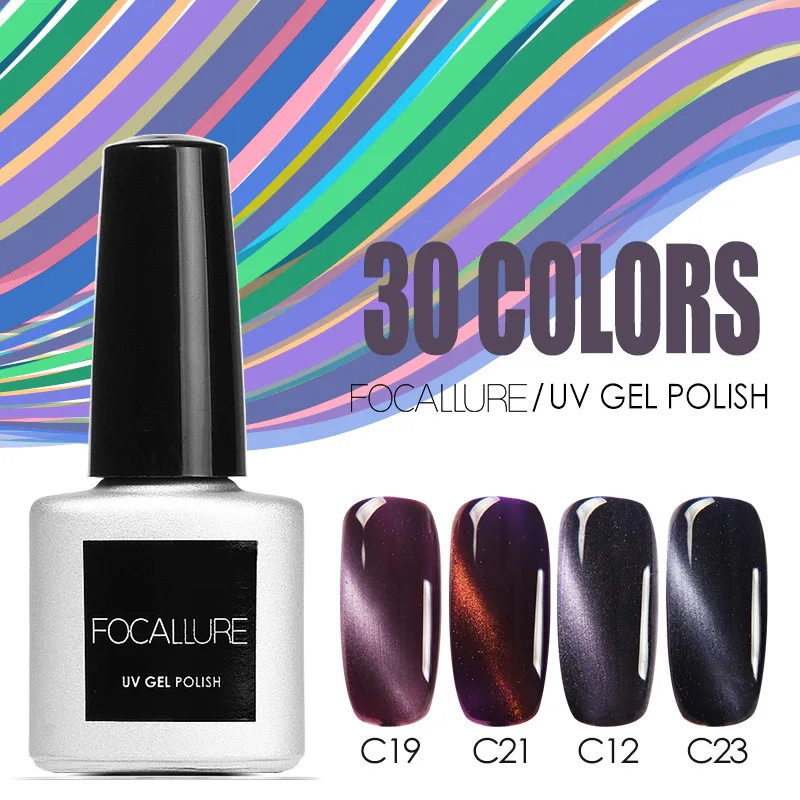 FOCALLURE Горячая продажа кошачий глаз 3D гель лак для ногтей долгостоящий и