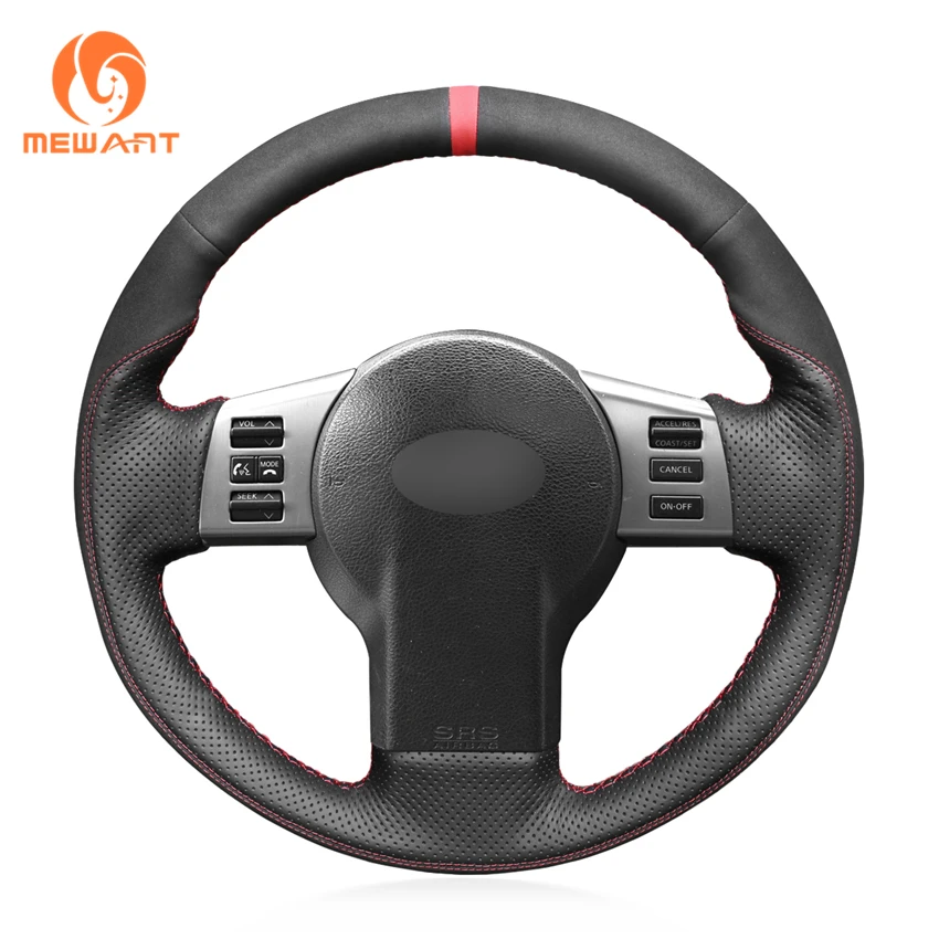 MEWANT черный чехол рулевого колеса автомобиля из натуральной кожи для Infiniti FX FX35 FX45