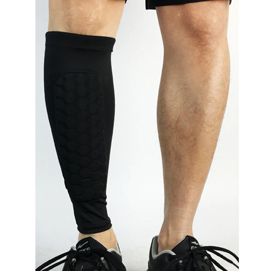1 Piece Black REXCHI 1 шт. сотовый щиток профессиональные спортивные футбольные щиты футбольные леггинсы Shinguards ноги рукава защитное снаряжение - Цвет: 1 Piece Black