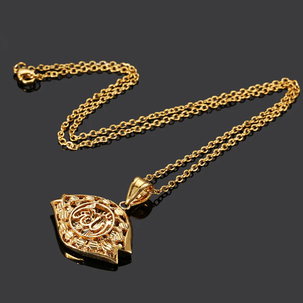 Новый мусульманский ювелирные изделия Аллах кулон Ислам Коран Ожерелья для