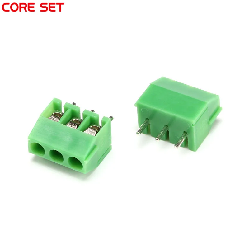 10 шт./лот KF350 3Pin 3 5 мм Шаг PCB винтовой клеммный блок соединители 300 В/10A |