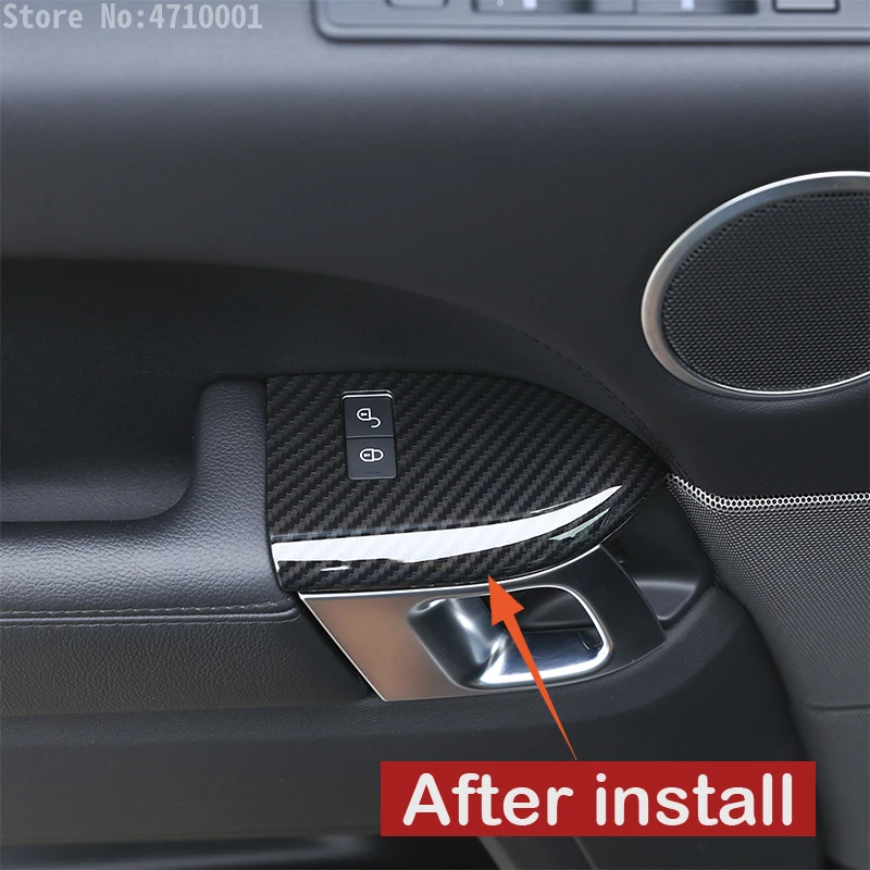 Углеродное волокно Стиль для Ленд Ровер Range Rover Sport (Land RR Спорт 2014 2017 АБС Пластик