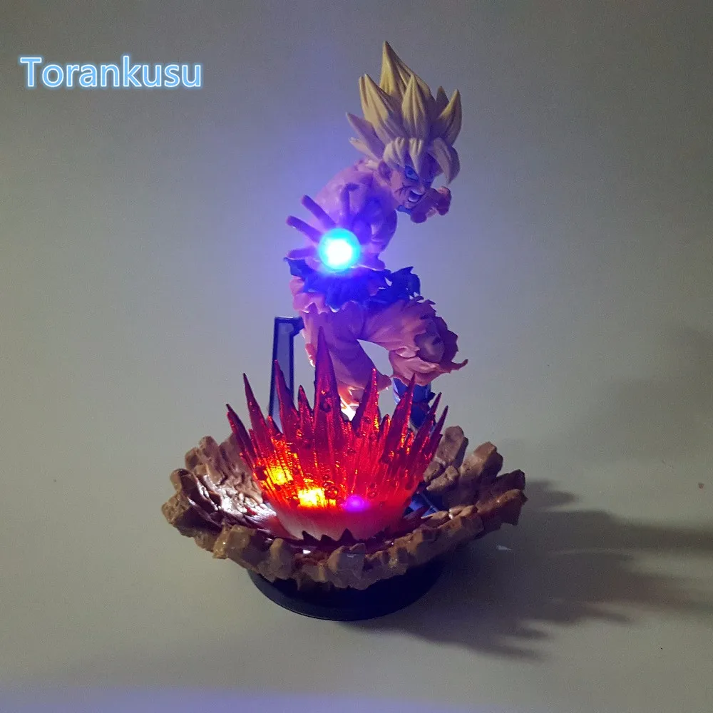 Dragon Ball Z Сон Гоку фигурку Budoukai 5 камехамеха Светодиодный светильник DIY Дисплей