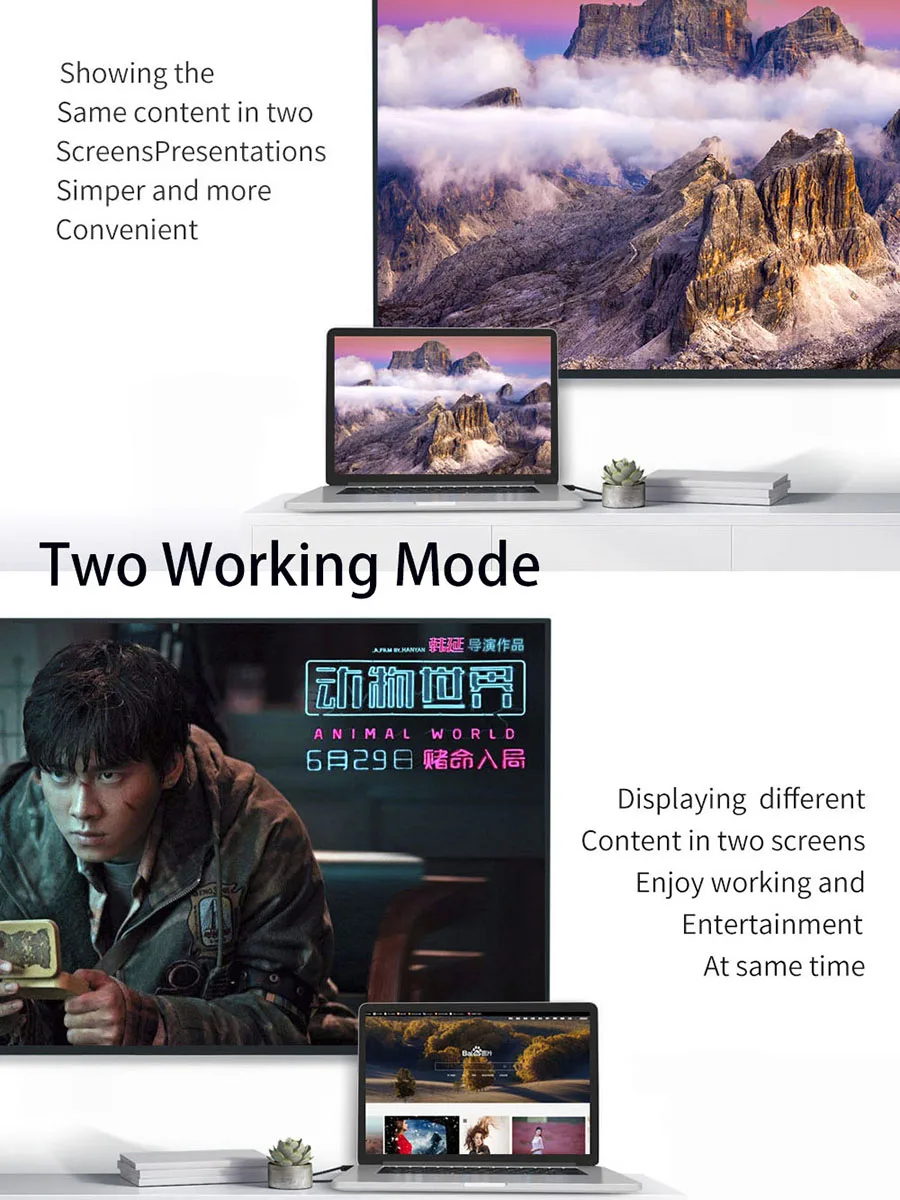 Mcdodo USB Type C к HDMI 4K кабель 60 Гц 6.5ft совместимый для Huawei iPad Pro MacBook 2018 Samsung Galaxy S9