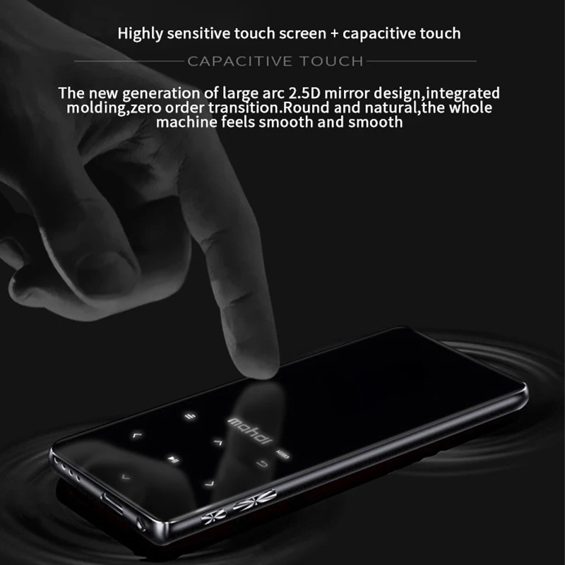 Портативный mp3 плеер Mahdi M310 с сенсорным экраном и поддержкой Bluetooth 2 4 дюйма 8