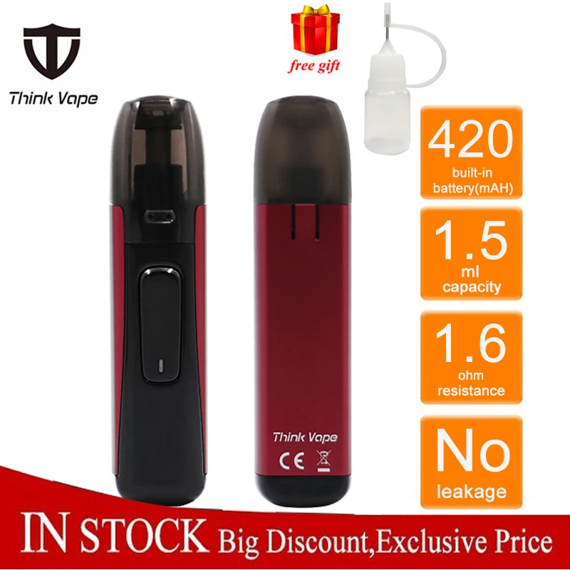 Новейший комплект Thinkvape Asteroid встроенный 420 мАч Мини набор Pod с картриджем 1 5 мл