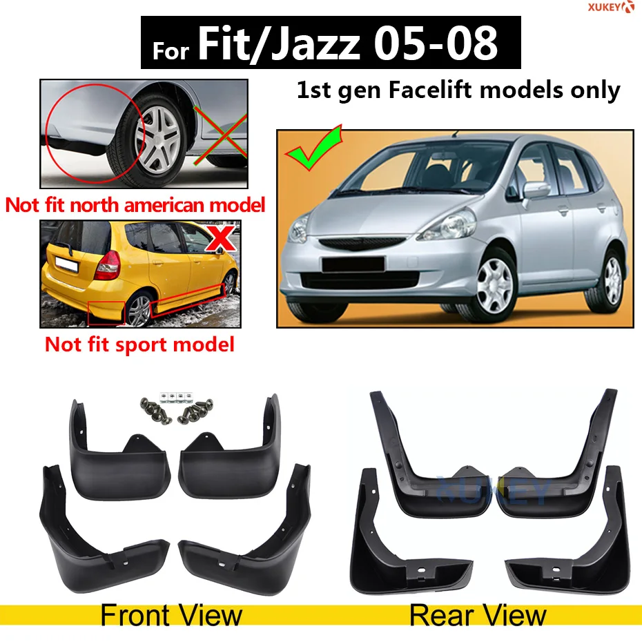 XUKEY 4x Автомобильные Брызговики для Honda FIT Jazz Civic Accord/евро HRV HR-V VEZEL CRV CR-V Брызговики