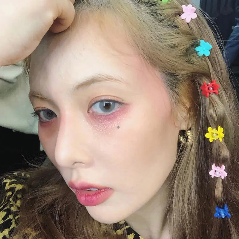 Qingwen новые модные женские заколки для волос в стиле Hyuna ярких цветов маленькие