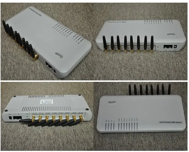 

GSM Gateway GoIP VoIP Gateway 8 Channels GoIP-8 with SMS Support+Built-in Encryption+SIP Base (Quad band 850/900/1800/1900MHz)