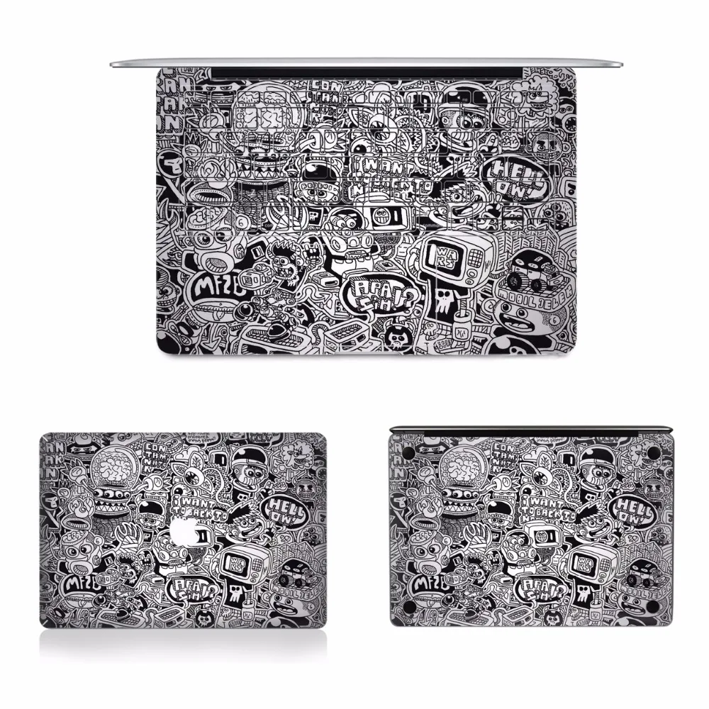 Радужные Деревянные ПВХ наклейки для ноутбука наклейка для Apple Macbook Air Pro retina 11 12 13 15 дюймов США клавиатура граффити защитные чехлы