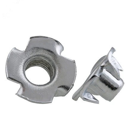 

100PCS M3 M4 M5 M6 M8 Metric T Nuts Zinc Plated TEE Nuts 4 Prongs