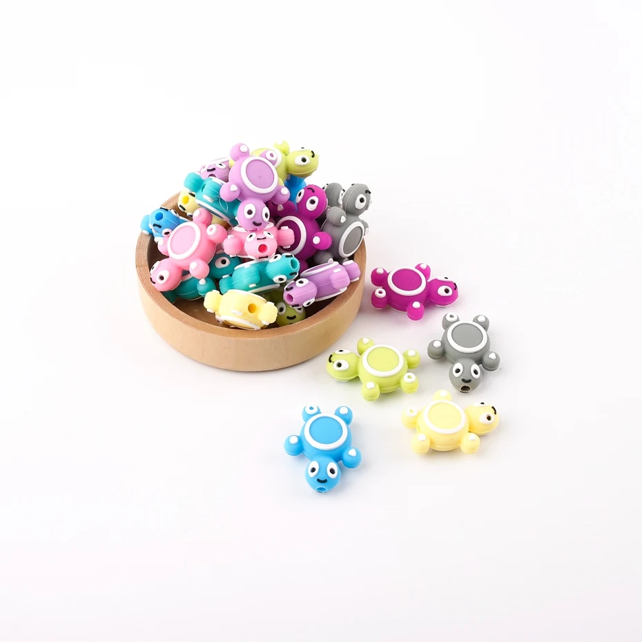 Mordeduras de silicona para morder, mordedor colgante de silicona para el hogar, joyer&iacute;a para morder de beb&eacute;, 6 unidades-5