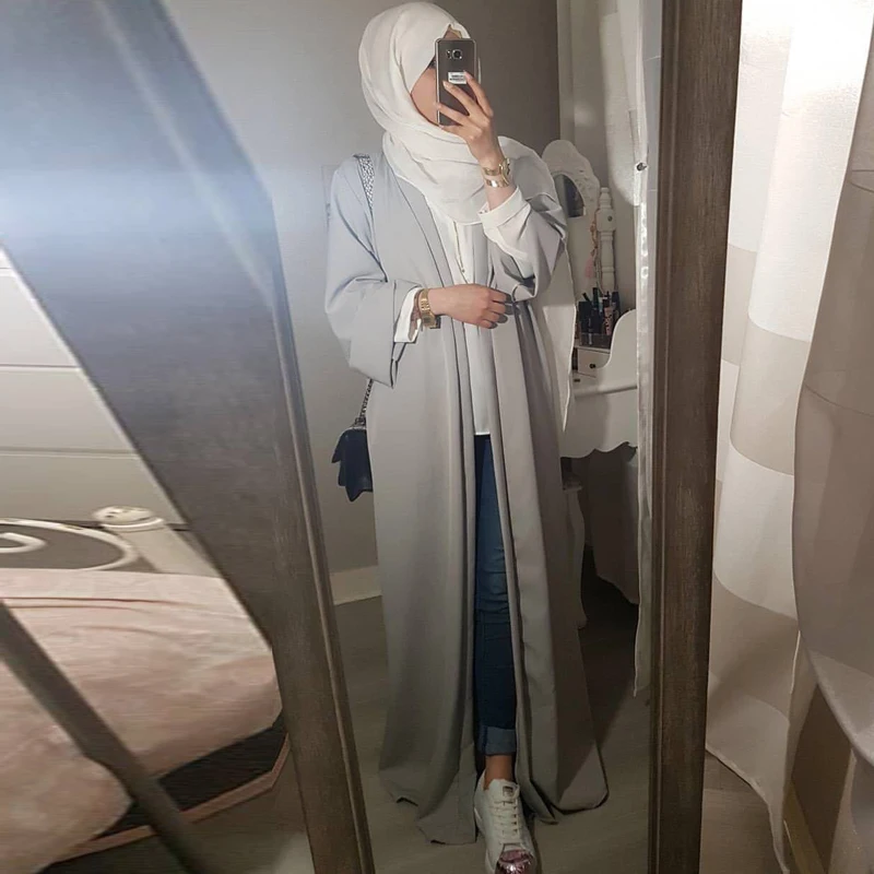 Женский халат Caftan Abaya Дубайский кардиган мусульманский хиджаб платье женское