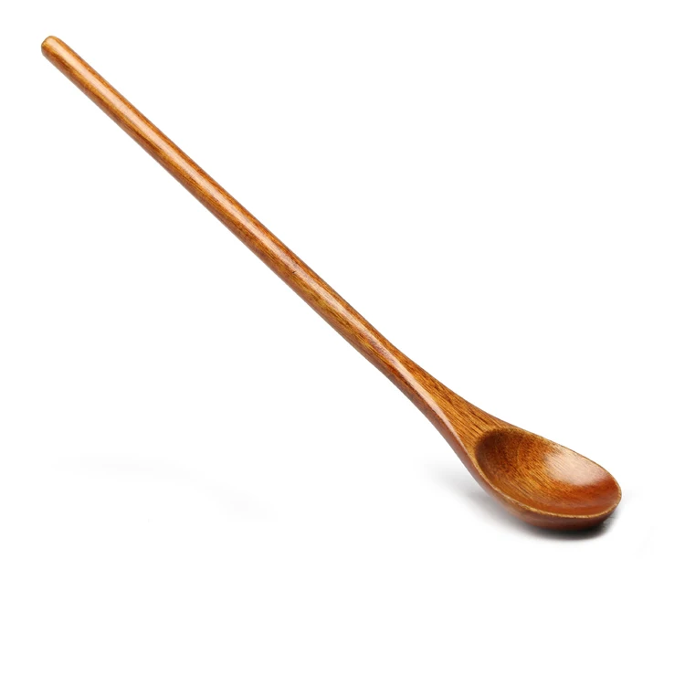 Spoon6 Проволочная ложка для перемешивания медовая деревянная ложка с длинной ручкой чайная ложка креативная и ветряная Длинная Деревянная Ручка Ложки десертная ложка - Цвет: Spoon6