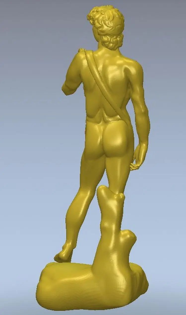 3D модель рельефного для ЧПУ или 3d принтеры в STL формат файла статуя Давида