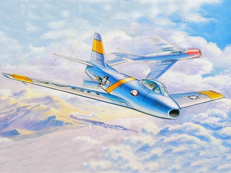 Модель Trumpeter 01320 1/144 масштаб самолет F 86F 30 NA Sabre модель сборки здания Масштаб