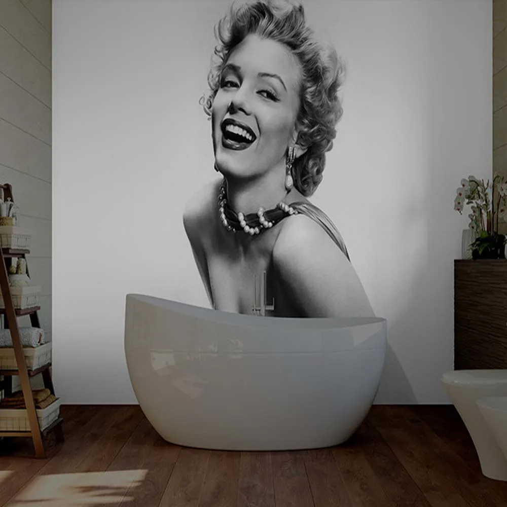 Настенная фотобумага Marilyn Monroe для девочек виниловая водонепроницаемая бумага