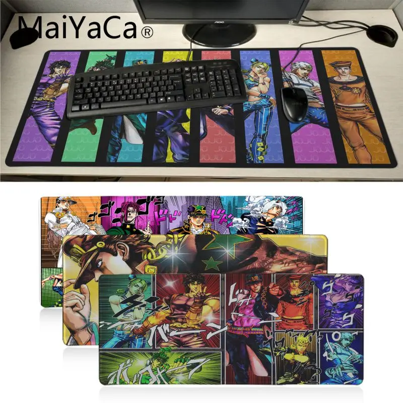 Maiyaca простой дизайн jojo Необычные Приключения геймер игровые коврики коврик для мыши большой размер игровой коврик для мыши Прочный ПК Противоскользящий коврик для мыши