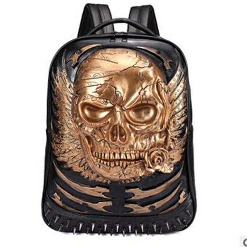 Steelsir 2018 Новый Панк модный рюкзак мужской персональный дорожный Готический Череп