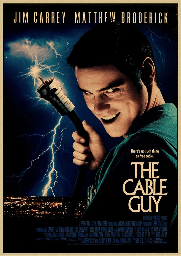 Jim Carrey плакат со сценами из фильмов Трумэн шоу маска фильм крафт-бумага Плакат Бар Кафе печать рисунок ядро декоративная живопись - Цвет: Красный