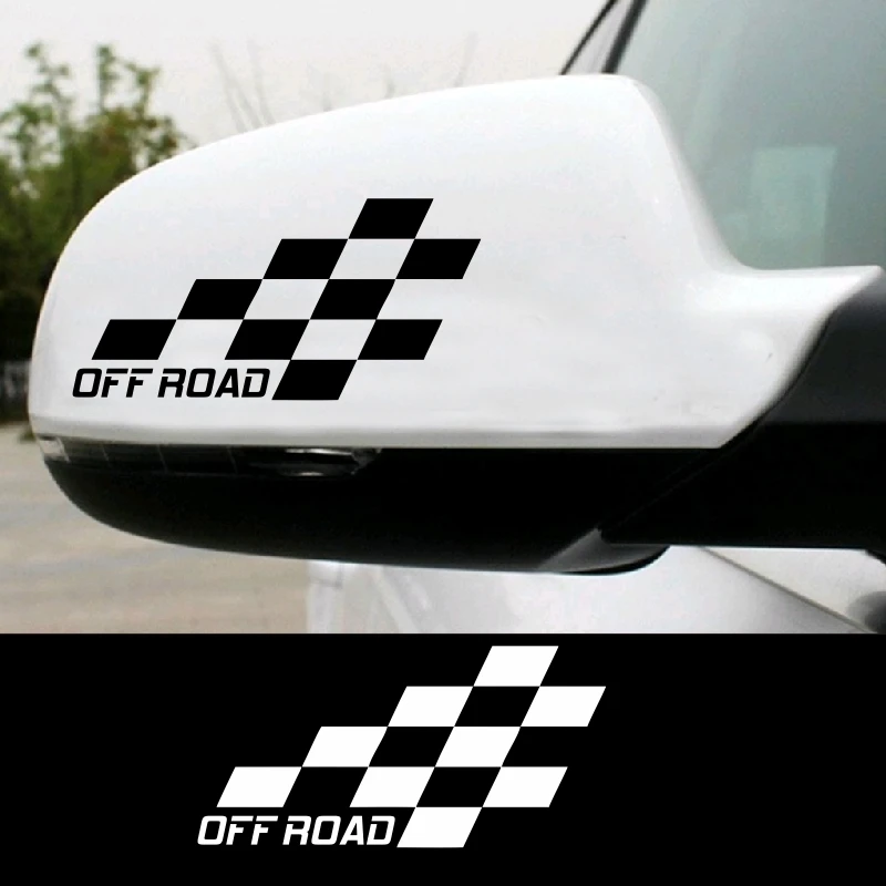 2 шт. Автомобильная наклейка на зеркало заднего вида Formula Racing Flag автомобильная