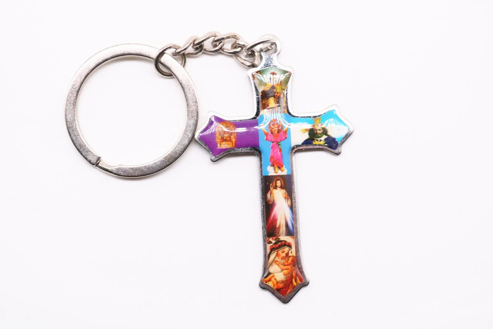 Charm Jesus cross stainless steel pendant Keychain accessories car key chain ring rack female jewelry free delivery. | Украшения и