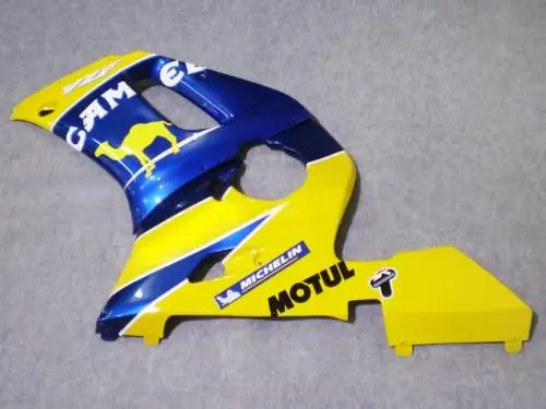 Желтый комплект синих обтекателей для YAMAHA YZFR6 98 99 00 01 02 YZF R6 1998 2000 2002 YZF600 ABS