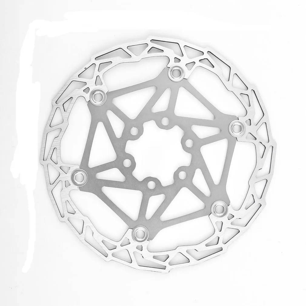 silver Deckas 160 мм горный велосипед MTB DH тормозной поплавок велосипедный тормоз диск 160 мм колодка для гидравлического тормоза 6 болтов Роторов запчасти велосипедные аксессуары - Цвет: silver