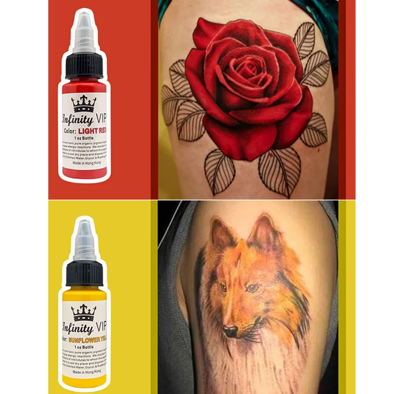 6 шт.. натуральный растительный пигмент татуировки перманентный макияж Чернила