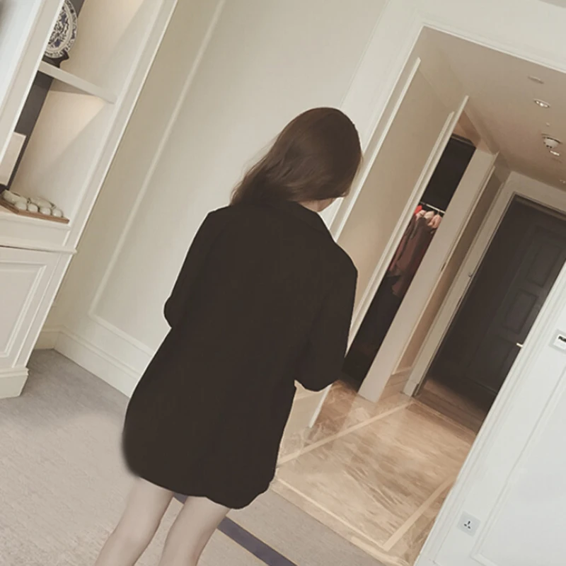 Черный/светло-серый блейзер + короткие брюки костюм Женский kurzer Hosenanzug женский с