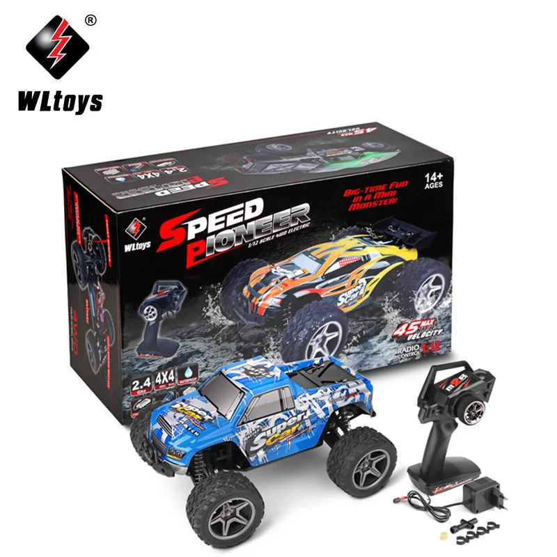 Высокоскоростные JJRC/WLtoys 12402 RC автомобили 1/12 4WD Монстр автомобиль RTR 2 4 ГГц