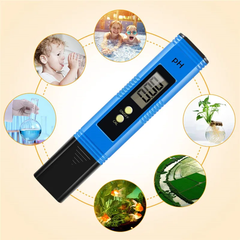 4YANG Цифровой PH Mete PH метр 0,01 PH Высокая точность Тестер качества воды с 0-14PH диапазон измерения для домашнего питья
