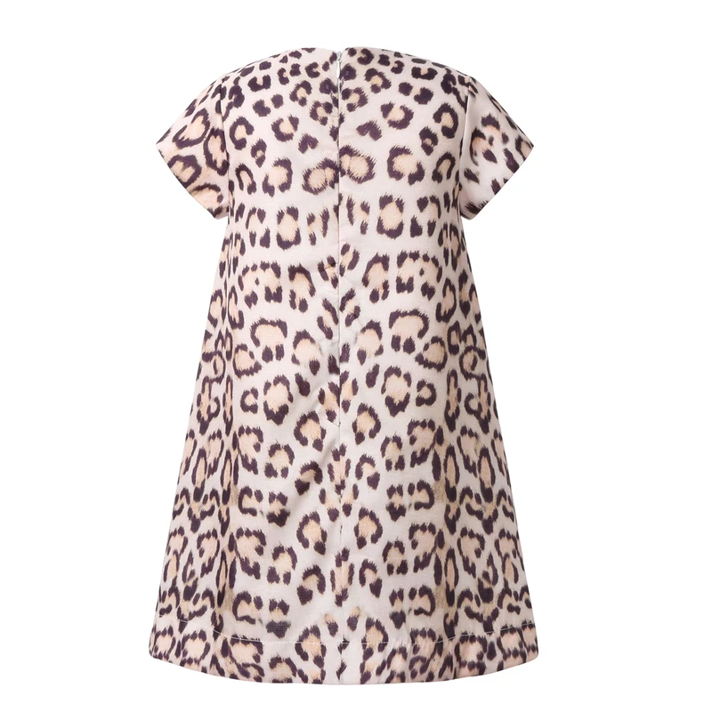 2019 New Kids Dresses For Girls Leopard Starfish A-line Cotton Top Fashion Toddler Summer Girl Clothing Party 2-8 Year Child | Детская