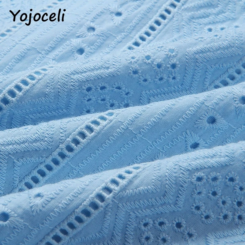 Женское кружевное платье Yojoceli элегантное миди с вышивкой вечерние платья